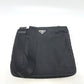 PRADA VA0251 Triangle Plate Flat Shoulder Bag in Nylon, Black