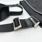 PRADA VA0251 Triangle Plate Flat Shoulder Bag in Nylon, Black