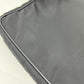 PRADA VA0251 Triangle Plate Flat Shoulder Bag in Nylon, Black