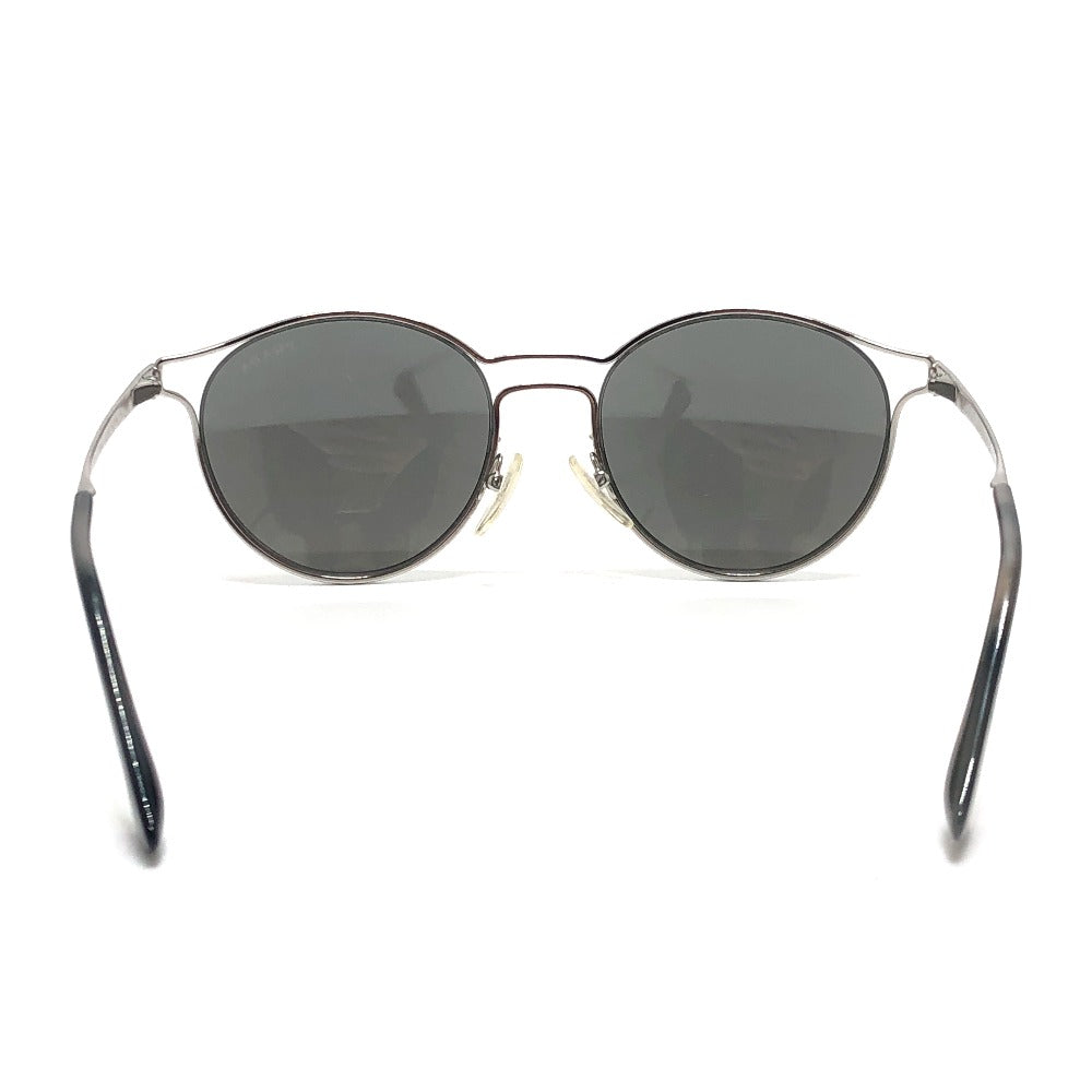 PRADA SPR62S サイドロゴ ファッション小物 アイウェア ミラーレンズ ラウンドキャット サングラス メタル レディース シルバー