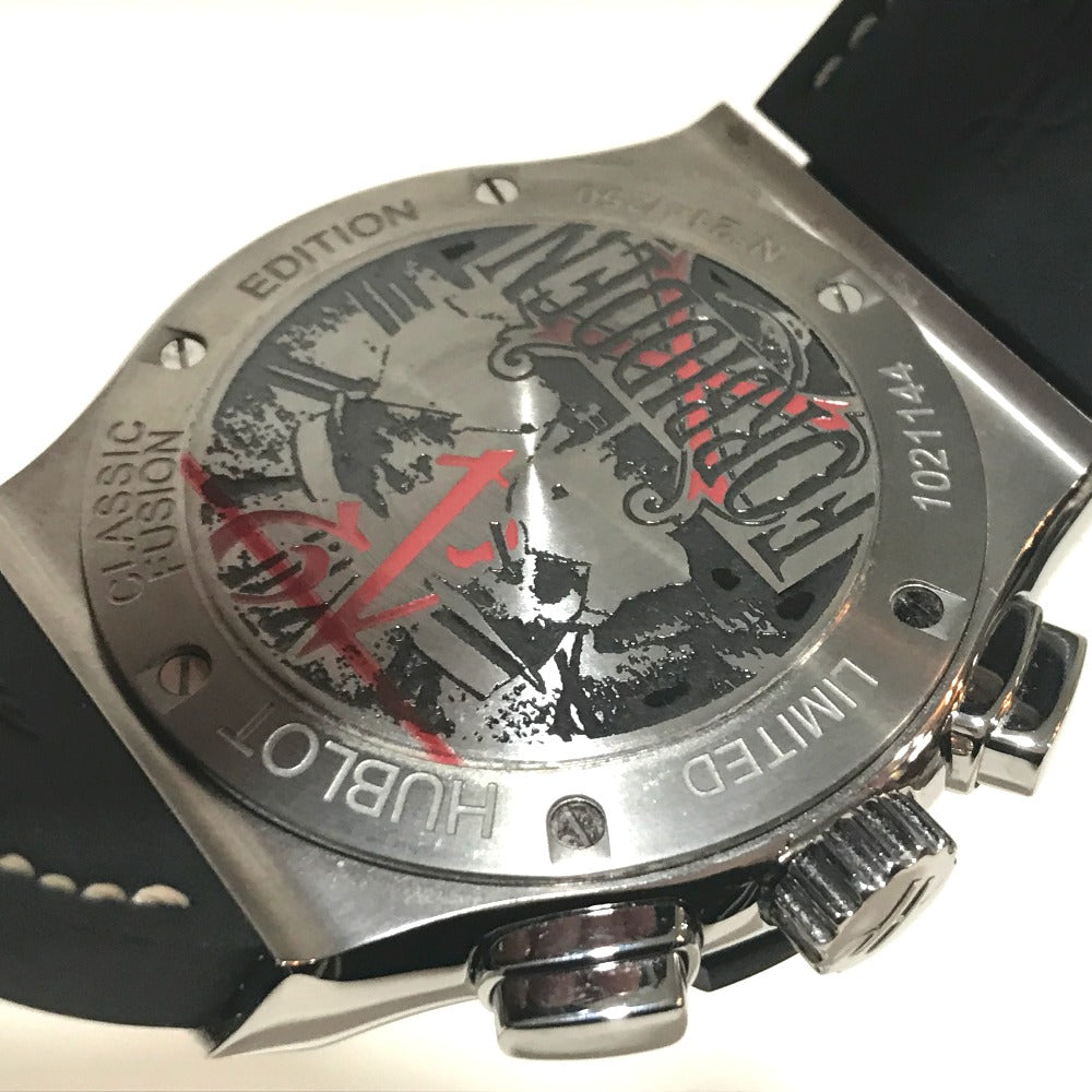 HUBLOT 521.NC.0589.VR.OPX14 Forbidden X Classic Fusion Automatic Watch with Cigar Box, Titanium, Men's, Silver
