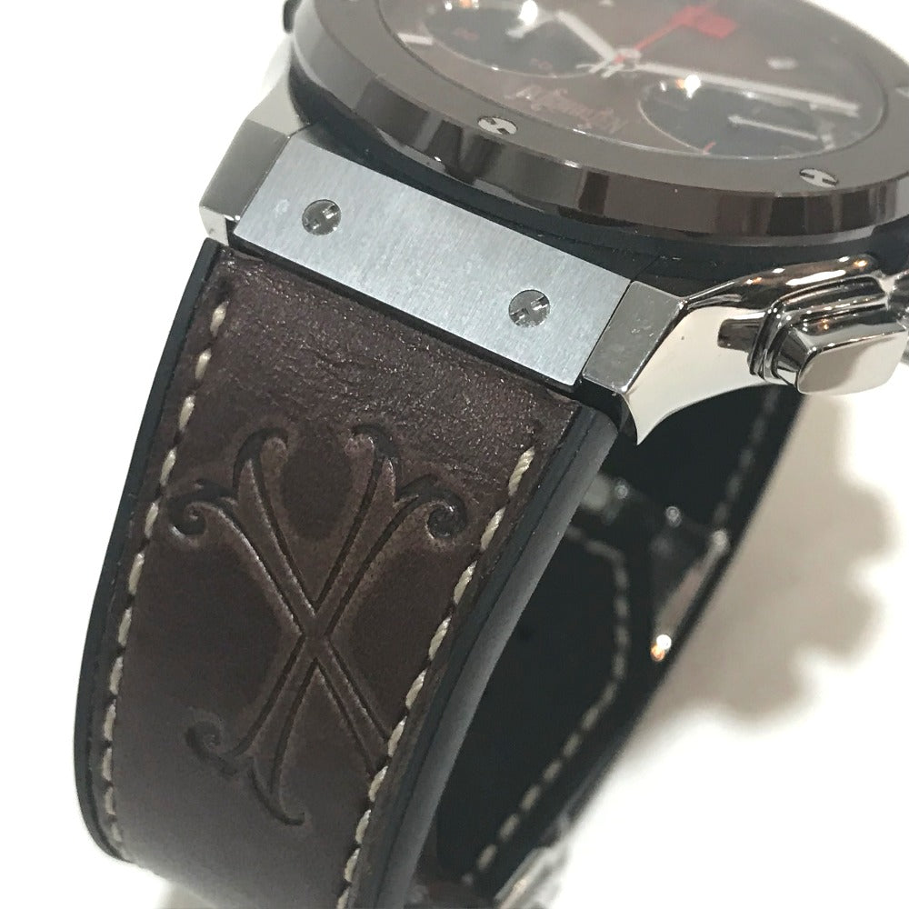 HUBLOT 521.NC.0589.VR.OPX14 Forbidden X Classic Fusion Automatic Watch with Cigar Box, Titanium, Men's, Silver