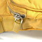 PRADA triangle logo triangle logo plate Bag Pochette Crossbody Shoulder Bag Nylon yellow Used