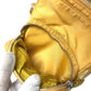 PRADA triangle logo triangle logo plate Bag Pochette Crossbody Shoulder Bag Nylon yellow Used