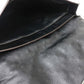 PRADA VR074C サフィアーノ ビジュー×スタッズ カバン フラップ クラッチバッグ レザー ユニセックス ブラック