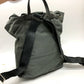 PRADA BZ0032 トライアングルロゴ バックパック カバン リュックサック レザー レディース グレー