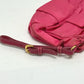 PRADA 1N1422 Logo Ribbon Multi-Pouch with Strap, Accessory Pouch, Cosmetic Pouch, Nylon, Women's, Pink