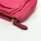 PRADA 1N1422 Logo Ribbon Multi-Pouch with Strap, Accessory Pouch, Cosmetic Pouch, Nylon, Women's, Pink