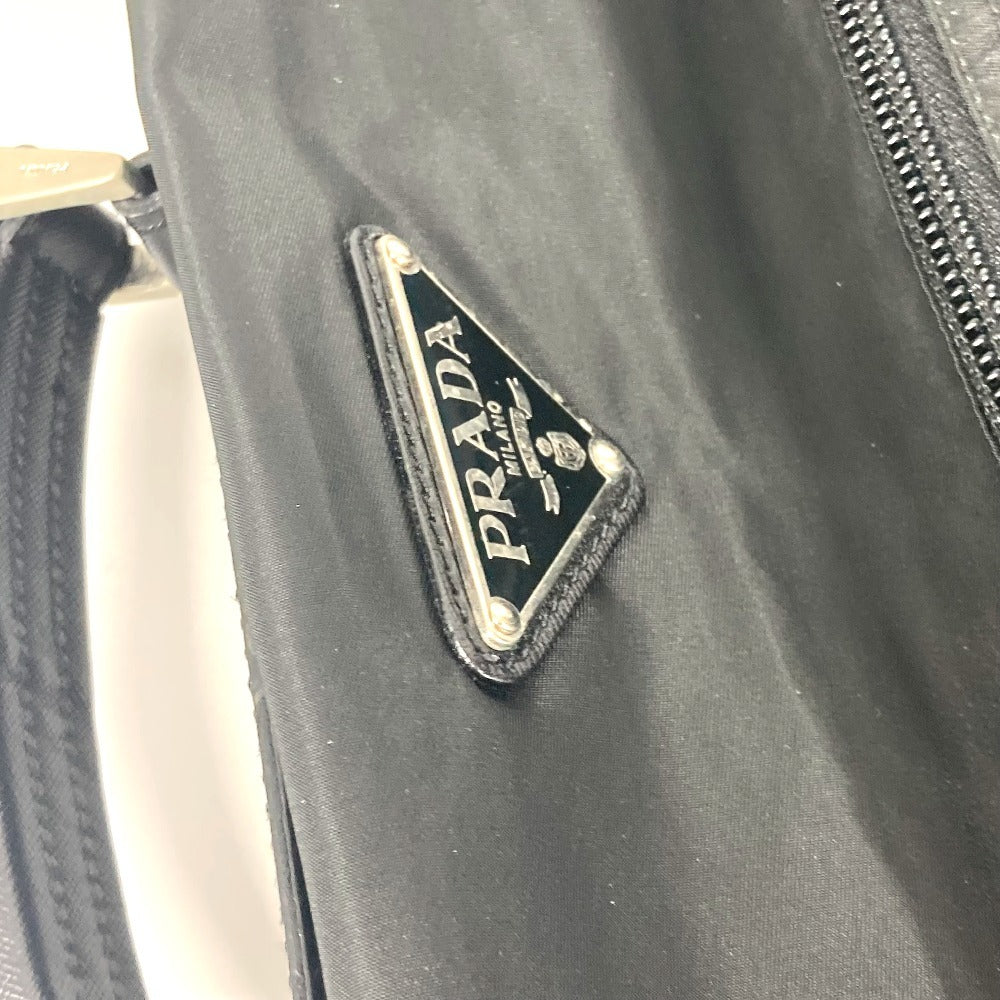 PRADA トライアングルロゴ 三角ロゴ プレート 2WAYバッグ ショルダーバッグ ハンドバッグ 旅行バッグ トラベルバッグ ボストンバッグ ナイロン ユニセックス ブラック