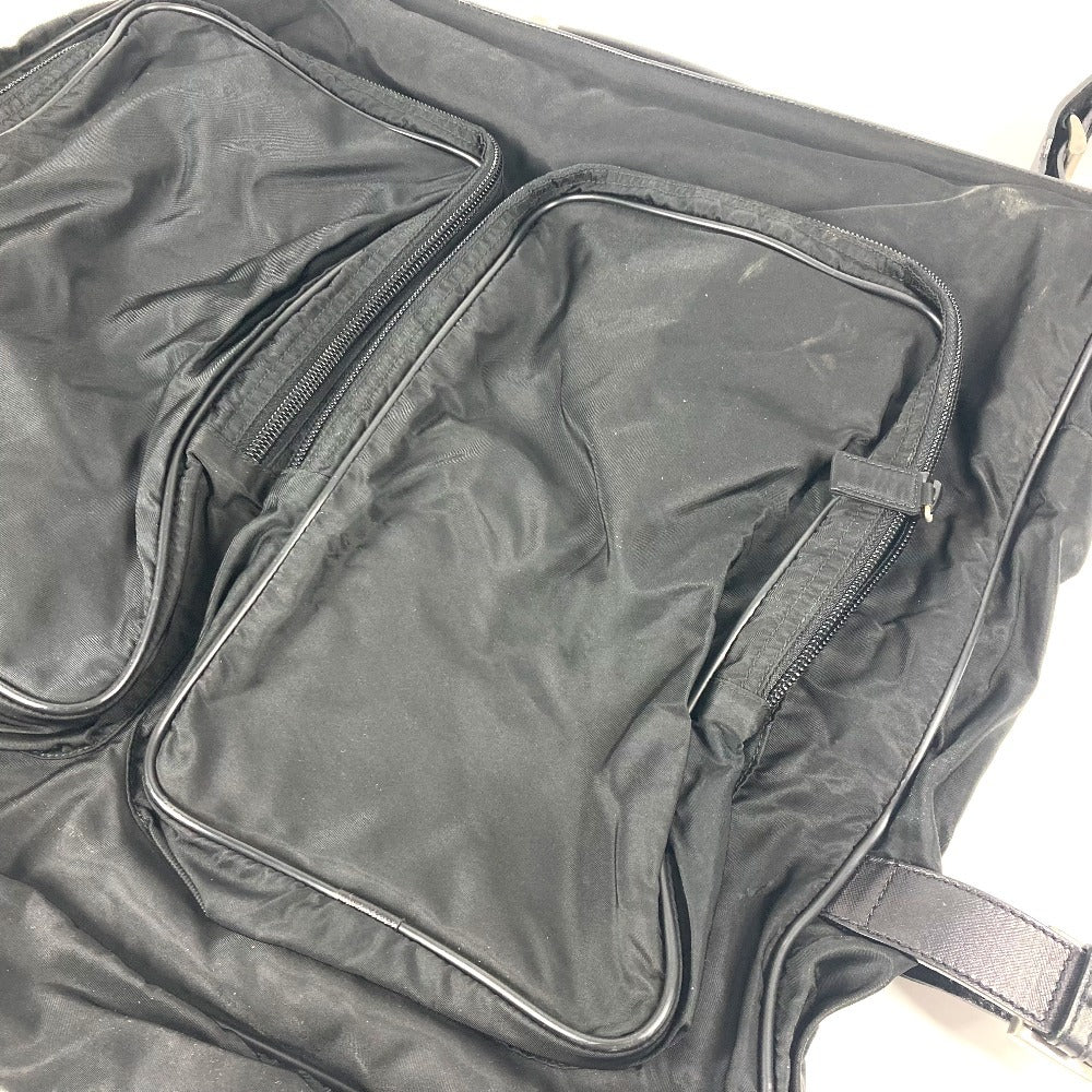 PRADA トライアングルロゴ 三角ロゴ プレート 2WAYバッグ ショルダーバッグ ハンドバッグ 旅行バッグ トラベルバッグ ボストンバッグ ナイロン ユニセックス ブラック