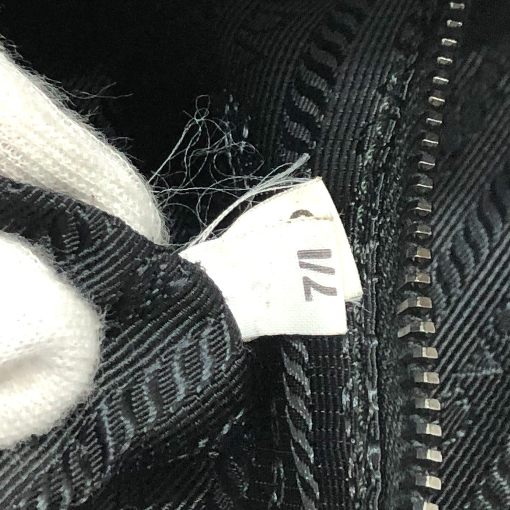 PRADA VA0802 斜め掛け フロント ポケット カバン ショルダーバッグ レザー レディース ブラック