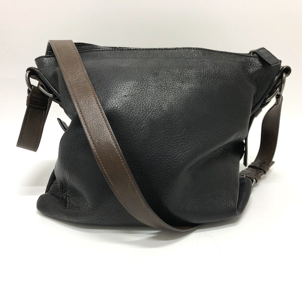 PRADA VA0802 斜め掛け フロント ポケット カバン ショルダーバッグ レザー レディース ブラック