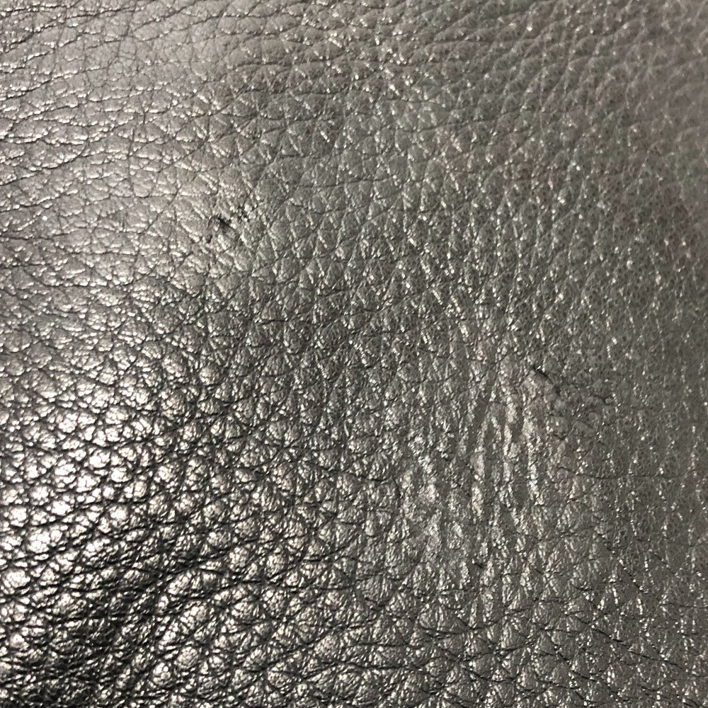 PRADA VA0802 斜め掛け フロント ポケット カバン ショルダーバッグ レザー レディース ブラック