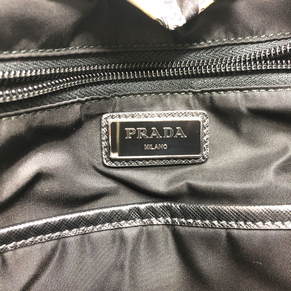 PRADA 2VZ135 アニマル総柄 バックパック カバン バッグ リュックサック ナイロン ユニセックス ブラック