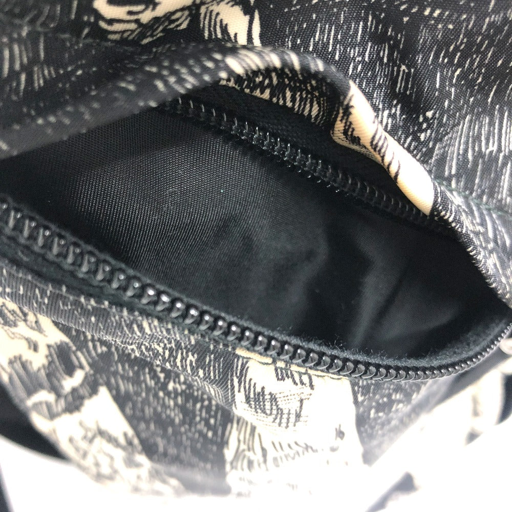 PRADA 2VZ135 アニマル総柄 バックパック カバン バッグ リュックサック ナイロン ユニセックス ブラック