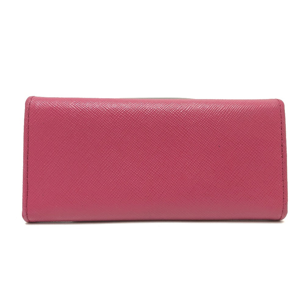PRADA 1M0223 ロゴ 6連 キーケース サフィアーノレザー レディース ピンク