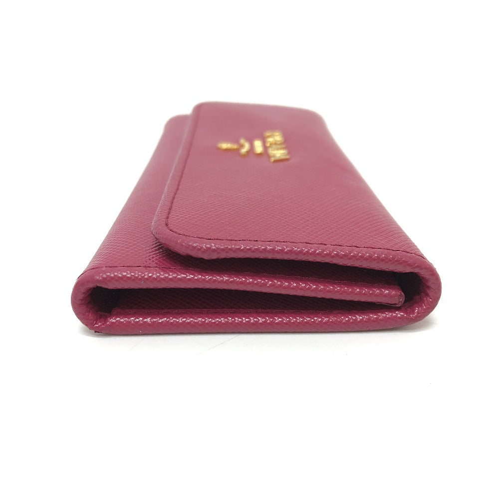 PRADA 1M0223 ロゴ 6連 キーケース サフィアーノレザー レディース ピンク