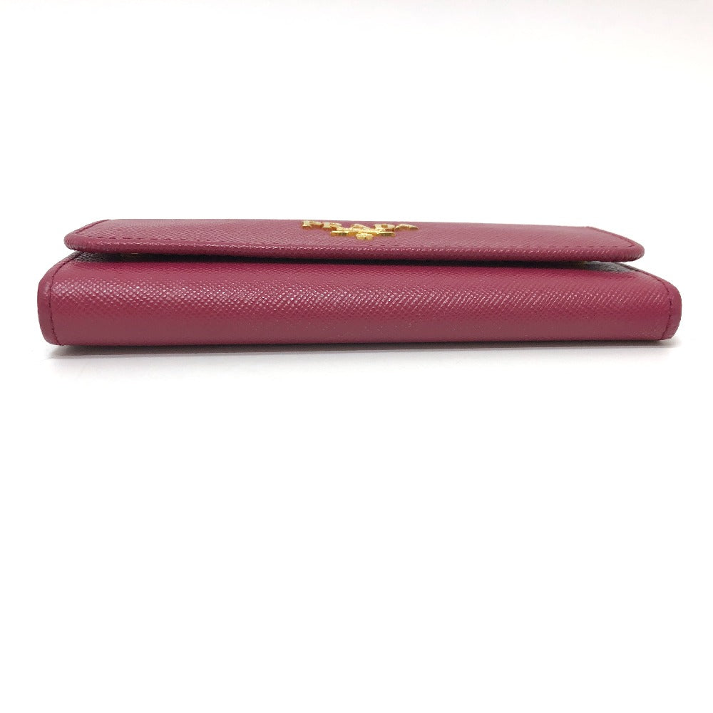 PRADA 1M0223 ロゴ 6連 キーケース サフィアーノレザー レディース ピンク