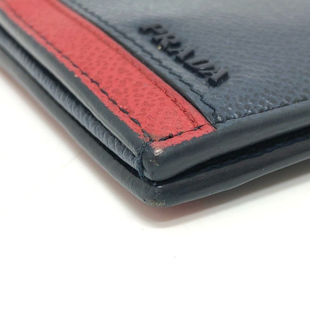 PRADA 2MV015 ロングウォレット ヴィッテロマイクログレ ロングウォレット 2つ折り 長財布 レザー レディース ブルー