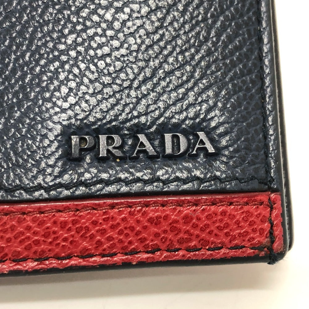 PRADA 2MV015 ロングウォレット ヴィッテロマイクログレ ロングウォレット 2つ折り 長財布 レザー レディース ブルー
