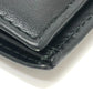 PRADA 1MV204 Triangle Plate Wallet, Mini Wallet, Compact Wallet, Gold Hardware, Bifold Wallet, Leather, Unisex, Black