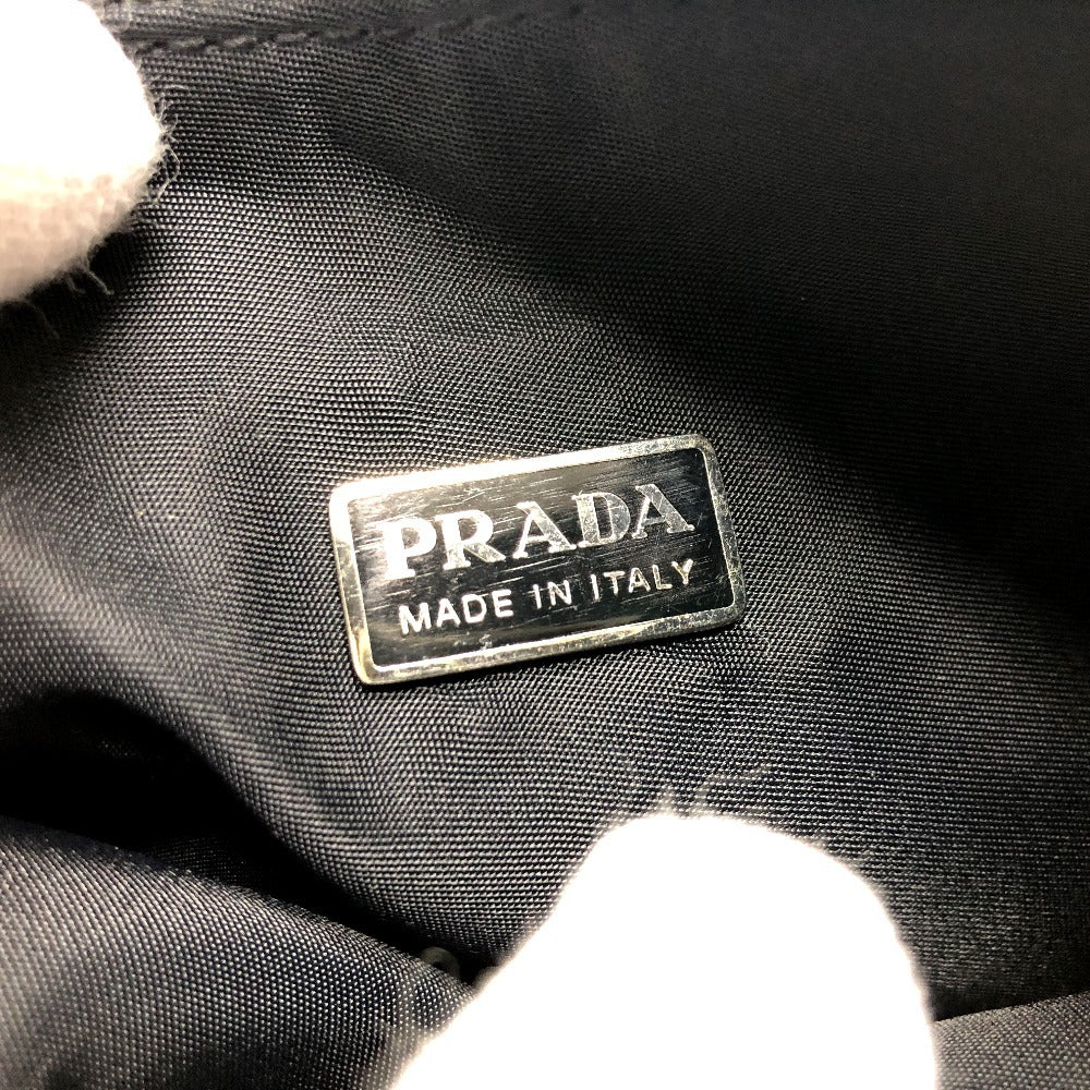 PRADA MV515 三角プレート ミニ ミニハンドバック ハンドバック 気アバン バック ハンドバッグ ナイロン レディース ブラック