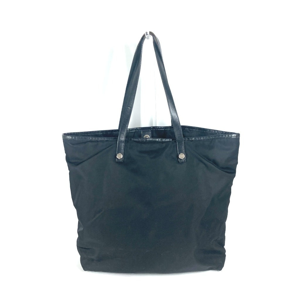 PRADA skull logo Shoulder Bag Tote Bag Nylon / Leather Black Used