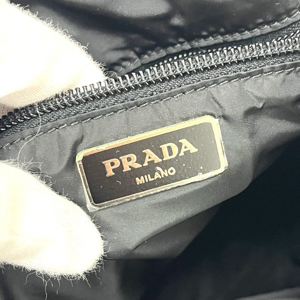 PRADA VA905A กระเป๋าโท้ทผู้หญิง ไนลอน สีดำ ลายโลโก้รถยนต์
