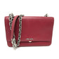 PRADA 1BD009 ロゴ チェーン カバン 斜め掛け 肩掛け ショルダーバッグ レザー レディース レッド
