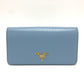 PRADA 1DH044 ロゴ チェーン カバン バッグ ショルダーバッグ レザー レディース ブルー