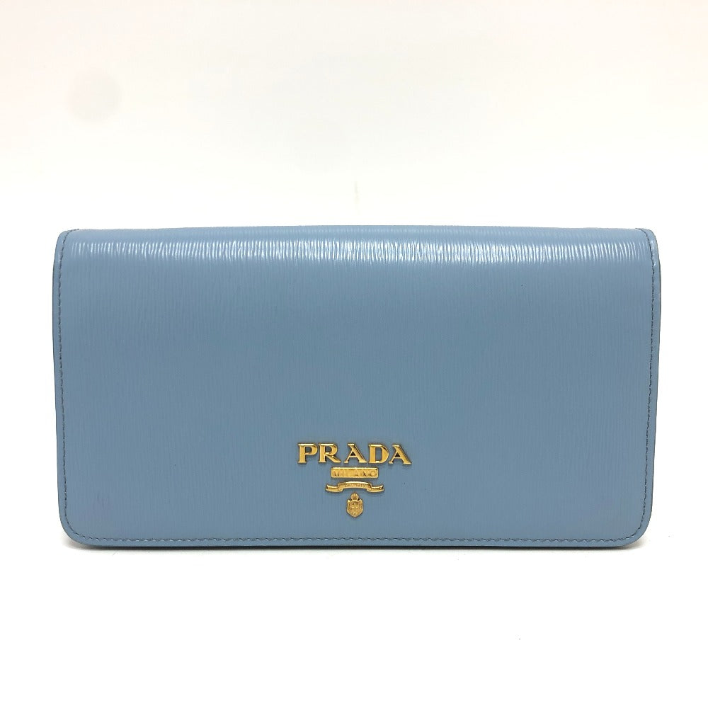 PRADA 1DH044 ロゴ チェーン カバン バッグ ショルダーバッグ レザー レディース ブルー