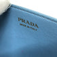 PRADA 1DH044 ロゴ チェーン カバン バッグ ショルダーバッグ レザー レディース ブルー