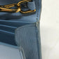 PRADA 1DH044 ロゴ チェーン カバン バッグ ショルダーバッグ レザー レディース ブルー
