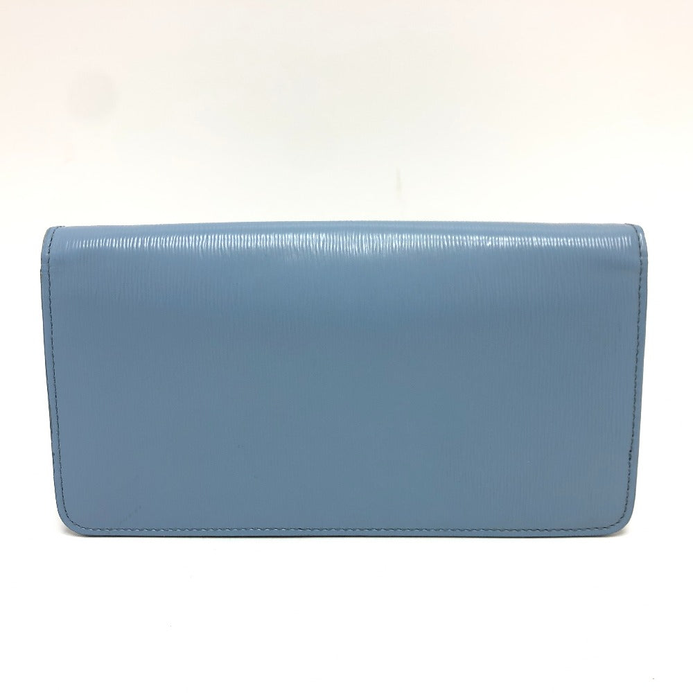 PRADA 1DH044 ロゴ チェーン カバン バッグ ショルダーバッグ レザー レディース ブルー
