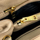 PRADA 1BA058 ロゴ 肩掛け 斜め掛け 2WAYバッグ ショルダーバッグ トートバッグ ハンドバッグ レザー レディース ベージュ