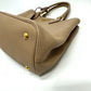 PRADA 1BA058 ロゴ 肩掛け 斜め掛け 2WAYバッグ ショルダーバッグ トートバッグ ハンドバッグ レザー レディース ベージュ