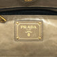 PRADA BN2626 ロゴ カバン 2WAY ハンドバッグ ショルダーバッグ 斜め掛け 三角プレート トートバッグ レザー レディース ブラウン