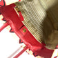 PRADA Heart logo Hand Bag Bicolor Tote Bag Leather / Nylon White/Red Used