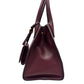 PRADA 1BA156 logo monochrome 2-Way Shoulder Bag with Mirror and Charm Pouch Hand Bag Safiano leather wine-red Used