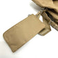 PRADA 1BZ811 Triangle Logo Double Pocket Daypack Backpack Rucksack Nylon Women's Beige