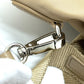 PRADA 1BZ811 Triangle Logo Double Pocket Daypack Backpack Rucksack Nylon Women's Beige