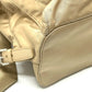 PRADA 1BZ811 Triangle Logo Double Pocket Daypack Backpack Rucksack Nylon Women's Beige