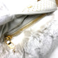 PRADA Women's Party Bag/Clutch Bag with Fur in Off-White