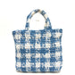 PRADA 1BG422 スモールクロシェ かご カバン トートバッグ バッグ ハンドバック トートバッグ ラフィア レディース ブルー - brandshop-reference