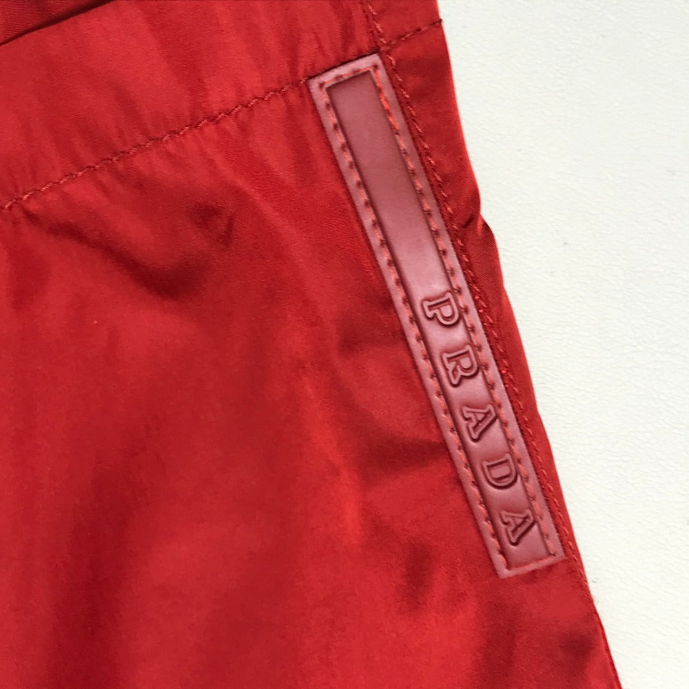 PRADA 1H2055 Prada Sport Logo Shorts, Swimwear Bottoms, Trousers, Apparel, Swimwear, Nylon, Men's, ROSSO, Red