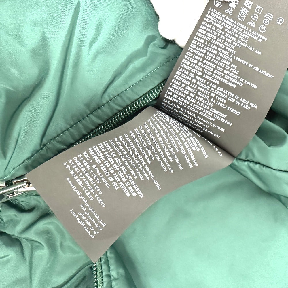 PRADA フード フーディ パーカー 長袖 トライアングルプレート 三角ロゴ ジップアップ アパレル ジャケット ナイロン レディース グリーン
