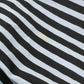 PRADA stripe Sleeveless flared knee-length dress (apparel) Dress cotton blue/Black Used
