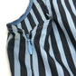 PRADA stripe Sleeveless flared knee-length dress (apparel) Dress cotton blue/Black Used