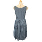PRADA stripe Sleeveless flared knee-length dress (apparel) Dress cotton blue/Black Used