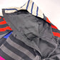 PRADA Apparel Striped Short Sleeve Dress for Women in Multicolor